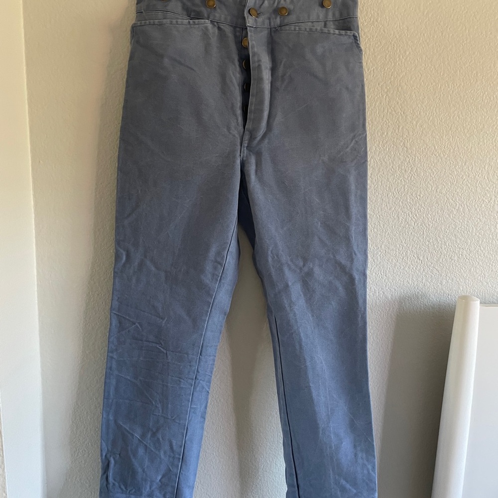 Vintage French High-Waisted Work/Sailor Pant